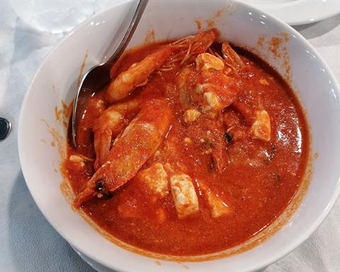 Illustrative photo: Greek shrimp saganaki: shrimp in tomato sauce with feta